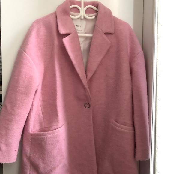 Mango Jackets & Blazers - MANGO pink medium coat Mango Jackets & Blazers - MANGO pink medium coat